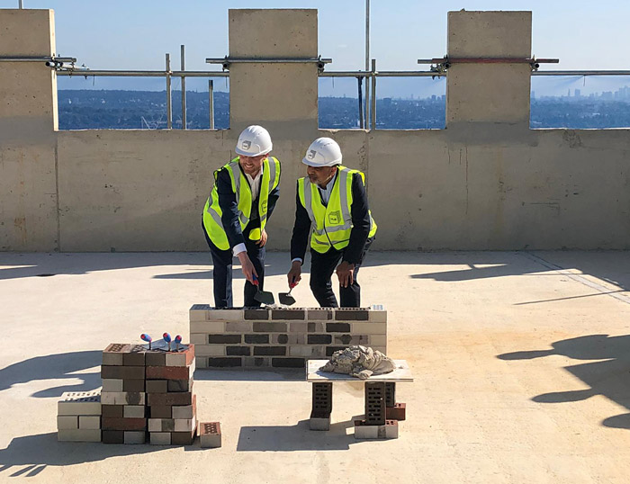 Chesterfield House topping out ceremony