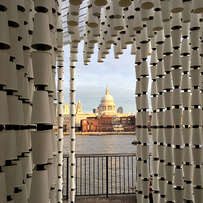Cup Cube installation, London
