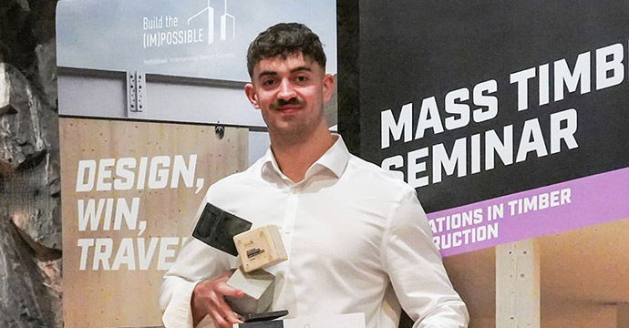 HUgo Bell wins Rothoblaas award